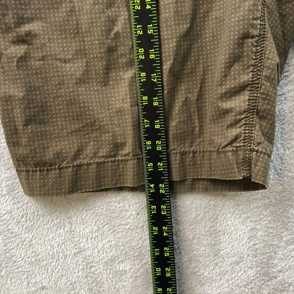 Old Navy Surplus Men Shorts Size 38 Chino Dotted Classic Casual Flat Front Brown - Picture 7 of 11